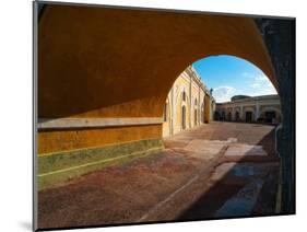 Archway and Yard, El Morro Fort, San Juan-George Oze-Mounted Photographic Print