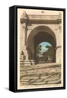 Archway at Courthouse, Santa Barbara, California-null-Framed Stretched Canvas