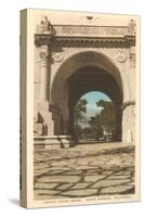 Archway at Courthouse, Santa Barbara, California-null-Stretched Canvas