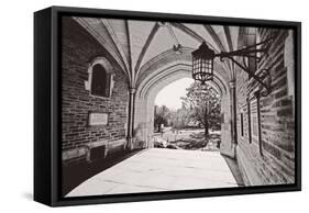 Archway, Blair Hall, Princeton University, NJ-George Oze-Framed Stretched Canvas