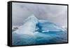 Archway Formed in a Glacial Iceberg at Cierva Cove, Antarctica, Polar Regions-Michael Nolan-Framed Stretched Canvas