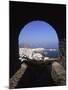 Archway from Town Castle, Mykonos, Greece-Walter Bibikow-Mounted Premium Photographic Print