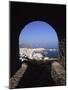 Archway from Town Castle, Mykonos, Greece-Walter Bibikow-Mounted Photographic Print
