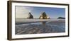 Archway Islands, Wharariki Beach, Tasman, South Island, New Zealand-Rainer Mirau-Framed Photographic Print