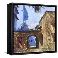 Archway, Jodphur, 2017-Andrew Gifford-Framed Stretched Canvas