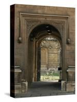 Archway Leading to the Bodleian Library, Oxford, Oxfordshire, England, United Kingdom-Ruth Tomlinson-Stretched Canvas