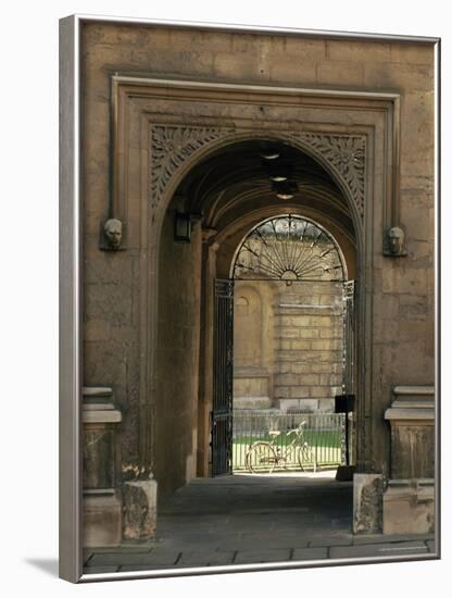 Archway Leading to the Bodleian Library, Oxford, Oxfordshire, England, United Kingdom-Ruth Tomlinson-Framed Photographic Print