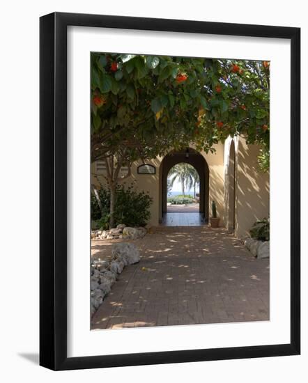 Archway to Pool at Tierra del Sol Golf Club and Spa, Aruba, Caribbean-Lisa S^ Engelbrecht-Framed Photographic Print