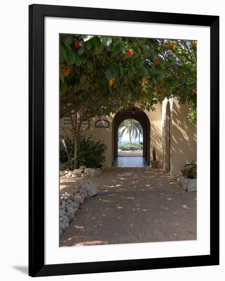 Archway to Pool at Tierra del Sol Golf Club and Spa, Aruba, Caribbean-Lisa S^ Engelbrecht-Framed Photographic Print