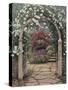 Archway to the Garden-Elizabeth Wright-Stretched Canvas