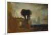 Archway with Trees by the Sea; Sketch for 'The Parting of Hero and Leander'-J. M. W. Turner-Framed Giclee Print