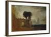 Archway with Trees by the Sea; Sketch for 'The Parting of Hero and Leander'-J. M. W. Turner-Framed Giclee Print