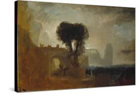 Archway with Trees by the Sea; Sketch for 'The Parting of Hero and Leander'-J. M. W. Turner-Stretched Canvas