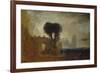 Archway with Trees by the Sea; Sketch for 'The Parting of Hero and Leander'-J. M. W. Turner-Framed Giclee Print