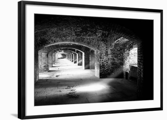 Archways And Light Beams, Fort Jefferson, FL-George Oze-Framed Photographic Print