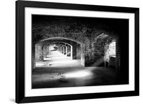 Archways And Light Beams, Fort Jefferson, FL-George Oze-Framed Photographic Print