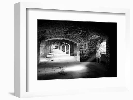 Archways And Light Beams, Fort Jefferson, FL-George Oze-Framed Photographic Print