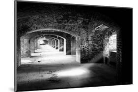 Archways And Light Beams, Fort Jefferson, FL-George Oze-Mounted Photographic Print