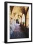 Archways Of A Tuscan Castle In Napa Valley-George Oze-Framed Photographic Print