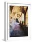 Archways Of A Tuscan Castle In Napa Valley-George Oze-Framed Photographic Print