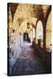Archways Of A Tuscan Castle In Napa Valley-George Oze-Stretched Canvas