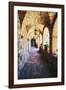 Archways Of A Tuscan Castle In Napa Valley-George Oze-Framed Photographic Print