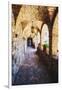 Archways Of A Tuscan Castle In Napa Valley-George Oze-Framed Premium Photographic Print