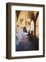 Archways Of A Tuscan Castle In Napa Valley-George Oze-Framed Photographic Print