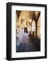 Archways Of A Tuscan Castle In Napa Valley-George Oze-Framed Photographic Print