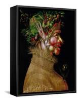 Arcimboldo: Summer, 1563-Giuseppe Arcimboldo-Framed Stretched Canvas