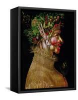 Arcimboldo: Summer, 1563-Giuseppe Arcimboldo-Framed Stretched Canvas