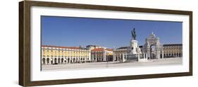 Arco da Rua Augusta triumphal arch, King Jose I Monument, Praca do Comercio, Baixa, Lisbon, Portuga-Markus Lange-Framed Photographic Print
