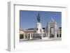 Arco da Rua Augusta triumphal arch, King Jose I Monument, Praca do Comercio, Baixa, Lisbon, Portuga-Markus Lange-Framed Photographic Print