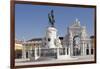 Arco da Rua Augusta triumphal arch, King Jose I Monument, Praca do Comercio, Baixa, Lisbon, Portuga-Markus Lange-Framed Photographic Print