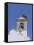 Arco Da Vila with Storks Nest, Faro, Algarve Portugal-Alan Copson-Framed Stretched Canvas