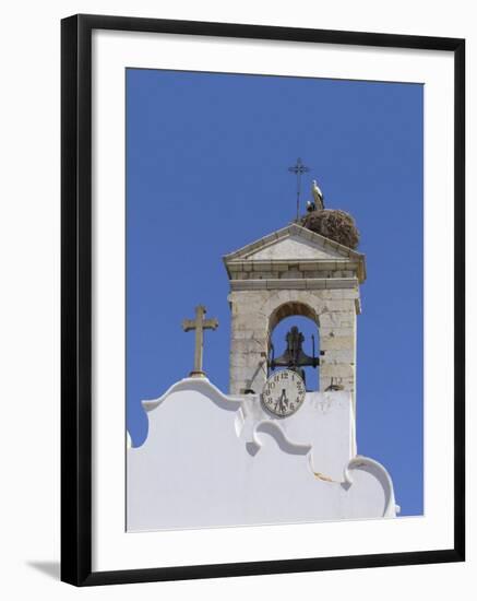 Arco Da Vila with Storks Nest, Faro, Algarve Portugal-Alan Copson-Framed Photographic Print