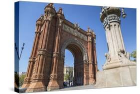 Arco de Triunfo de Barcelona, Barcelona, Catalonia, Spain, Europe-Frank Fell-Stretched Canvas