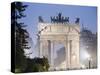 Arco Della Pace, Milan, Lombardy, Italy, Europe-Christian Kober-Stretched Canvas