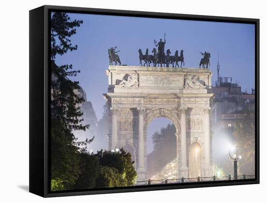 Arco Della Pace, Milan, Lombardy, Italy, Europe-Christian Kober-Framed Stretched Canvas