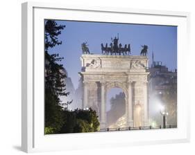 Arco Della Pace, Milan, Lombardy, Italy, Europe-Christian Kober-Framed Photographic Print