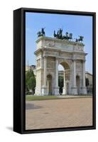 Arco Della Pace, Piazza Sempione, Milan, Lombardy, Italy, Europe-Peter Richardson-Framed Stretched Canvas