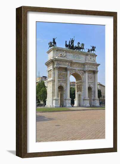 Arco Della Pace, Piazza Sempione, Milan, Lombardy, Italy, Europe-Peter Richardson-Framed Photographic Print