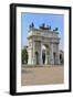 Arco Della Pace, Piazza Sempione, Milan, Lombardy, Italy, Europe-Peter Richardson-Framed Photographic Print