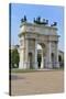 Arco Della Pace, Piazza Sempione, Milan, Lombardy, Italy, Europe-Peter Richardson-Stretched Canvas