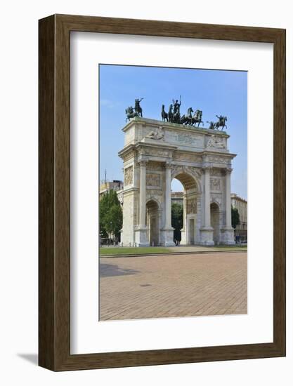 Arco Della Pace, Piazza Sempione, Milan, Lombardy, Italy, Europe-Peter Richardson-Framed Photographic Print