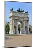 Arco Della Pace, Piazza Sempione, Milan, Lombardy, Italy, Europe-Peter Richardson-Mounted Photographic Print