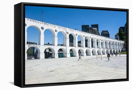 Arcos Da Lapa (Carioca Aqueduct) in Lapa, Rio De Janeiro, Brazil, South America-Michael Runkel-Framed Stretched Canvas