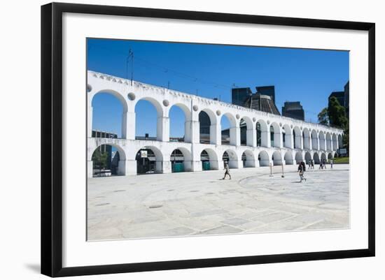 Arcos Da Lapa (Carioca Aqueduct) in Lapa, Rio De Janeiro, Brazil, South America-Michael Runkel-Framed Photographic Print