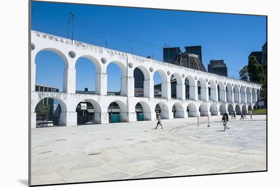 Arcos Da Lapa (Carioca Aqueduct) in Lapa, Rio De Janeiro, Brazil, South America-Michael Runkel-Mounted Photographic Print