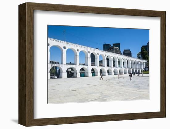 Arcos Da Lapa (Carioca Aqueduct) in Lapa, Rio De Janeiro, Brazil, South America-Michael Runkel-Framed Photographic Print